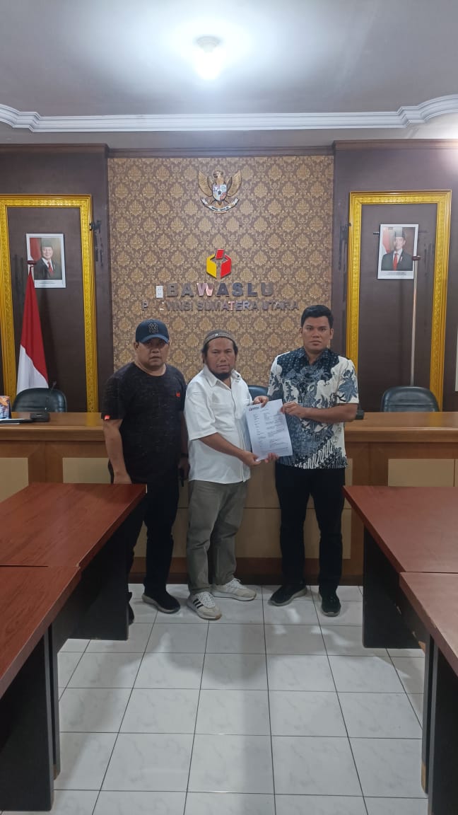 Lapor Ke Bawaslu Sumut, KPU Madina Diminta Batalkan Pencalonan Paslon Saipullah-Atika