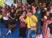 Walau Diguyur Hujan, Kegiatan Ny Ratnawati Di Bosar Maligas Tetap Ramai, Dukung RHS-AZI