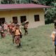 SEJUMLAH murid bergembira setelah gedung SDN 0574627 mereka di Adin Tengah, Kecamatan Salapian, Kabupaten Langkat, akan mendapatkan rehab bangunan dan mobiler untuk menunjang kelancaran proses belajar mengajar. Waspada/Ist