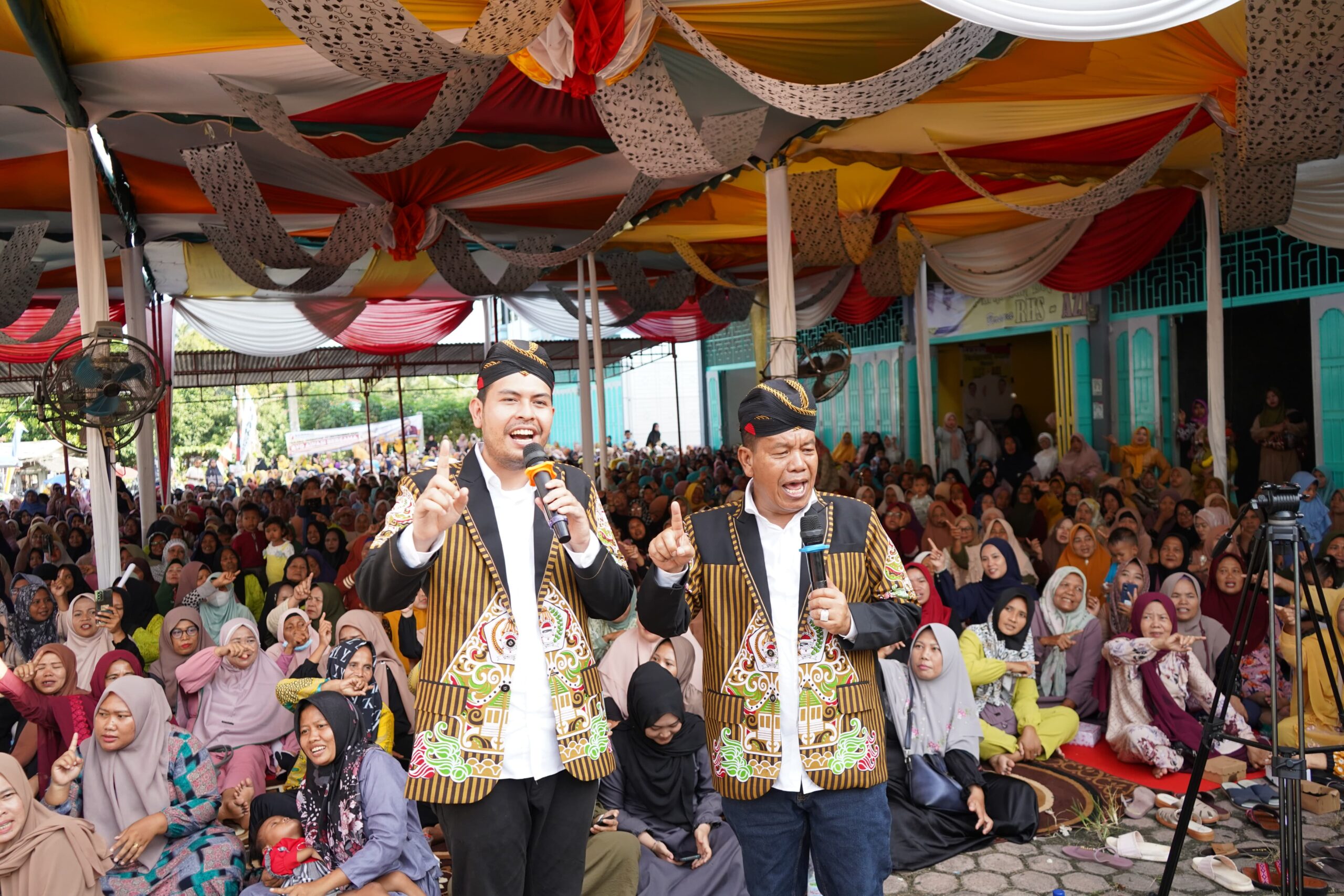 Ribuan Warga Bandar Masilam Dukung RHS-AZI Di Pilkada 2024
