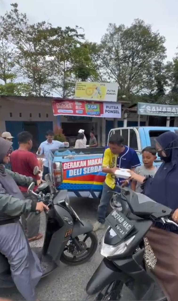 Warga Tanjungmorawa Antusias Sambut Gerakan Makan Gratis Deliserdang Sehat