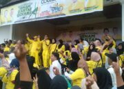 Paslon BAGUSI Tapsel Ikut Senam HUT Ke-60 Partai Golkar