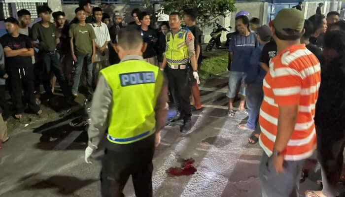 Sepeda Motor Bertubrukan Di P. Siantar, 1 Luka Berat Dan 2 Luka Ringan
