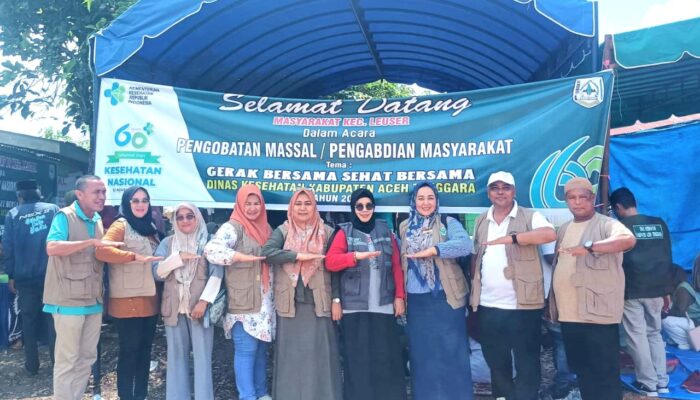 Peringati HKN, Dinkes Agara Gelar Pengobatan Gratis Dan Bakti Sosial
