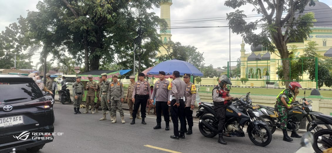 Polres Langkat Patroli Bersama TNI, Satpol PP Dan Dishub 