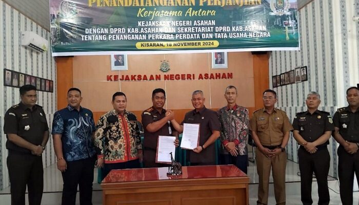 Ciptakan Keadilan Kejari MoU Dengan DPRD Dan Sekwan Asahan