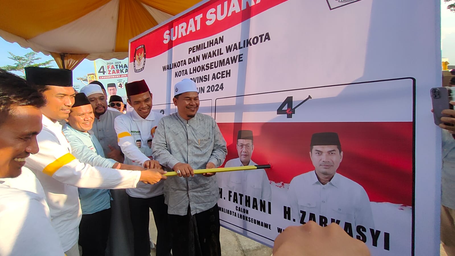 UAS: Saya Datang Ke Lhokseumawe Untuk Mendukung H. Fathani-H Zarkasyi (FAZAR)