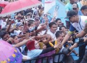 Hujan-hujanan, Bobby Nasution Disambut Antusias Warga Pematangsiantar