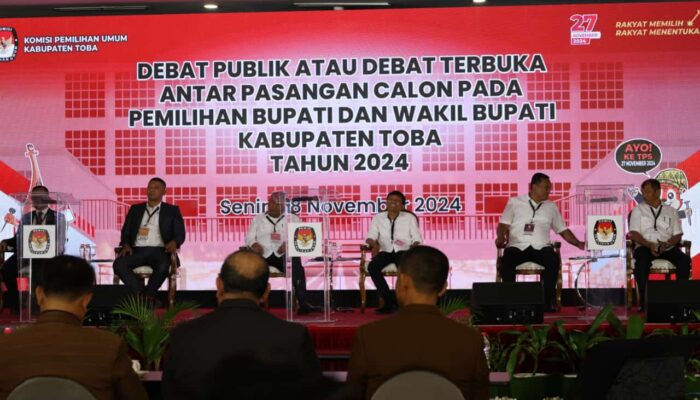 Debat Publik Pilbup Lancar, Pjs Bupati Toba Apresiasi KPUD Dan Ketiga Paslon