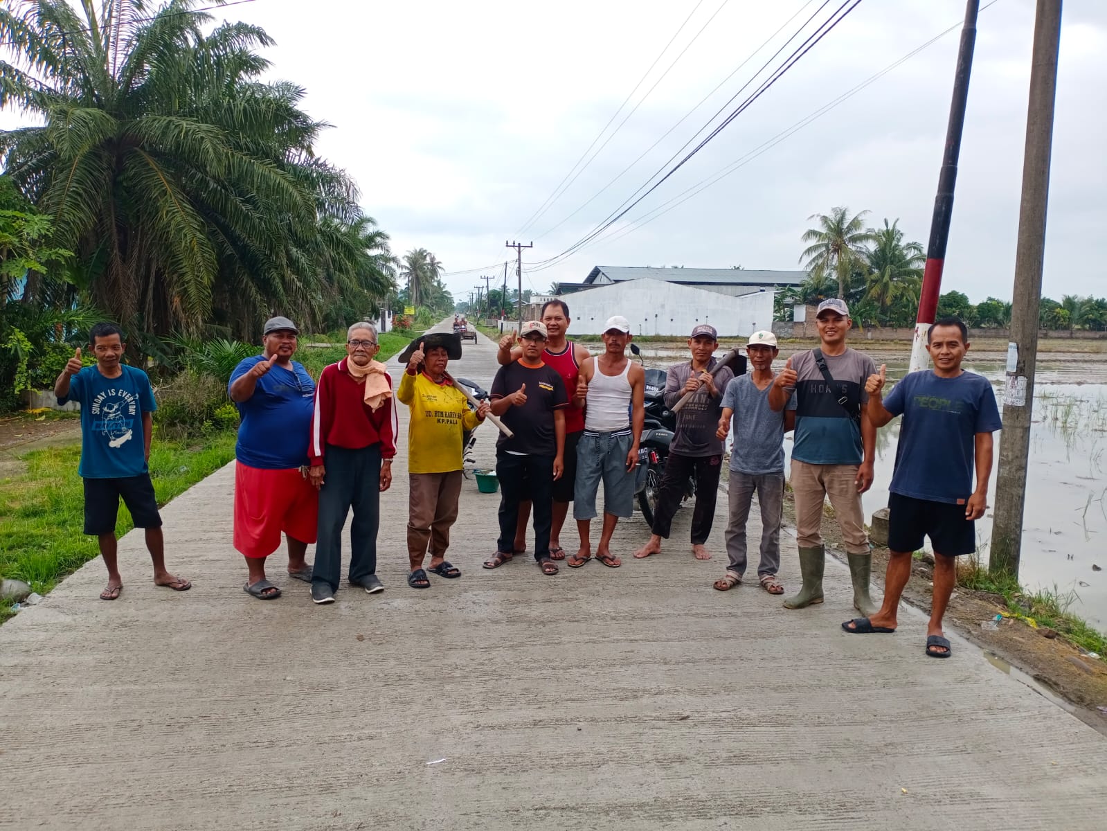 Jalan Penghubung Dibangun Masyarakat Sei Rejo Dukung Dambaan