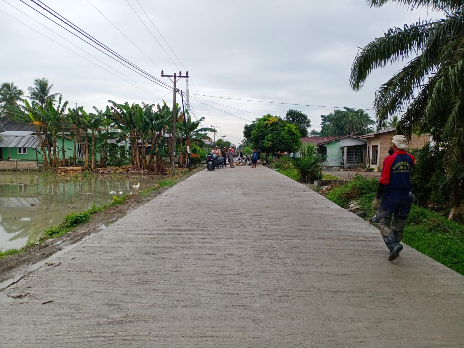 Jalan Penghubung Dibangun Masyarakat Sei Rejo Dukung Dambaan