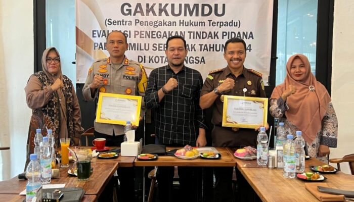 Bawaslu Langsa Rakor Sentra Gakkumdu Evaluasi Pemilu Serentak 2024