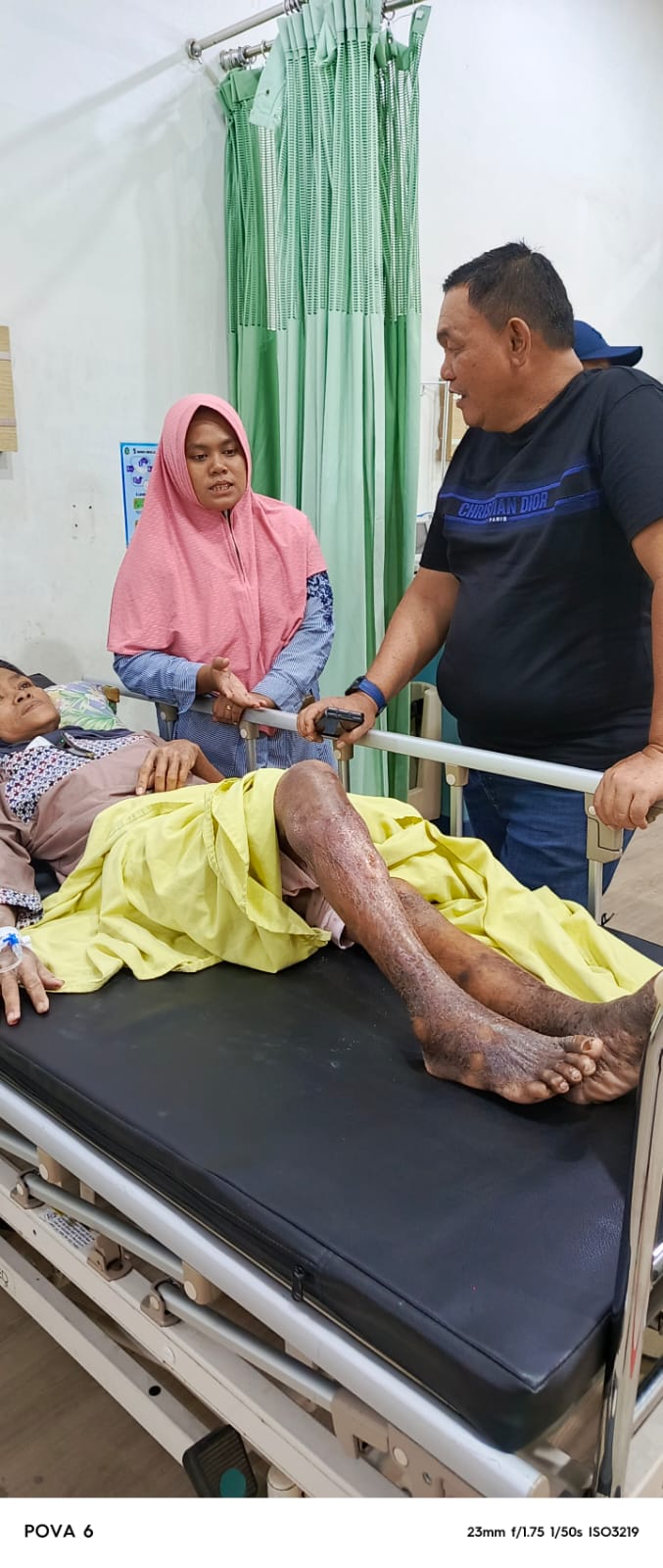 M Dahnil Ginting Bantu Biaya Berobat, Warga Percut Sampaikan Terima Kasih