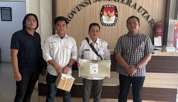 KPU Padang Lawas Jemput Kekurangan kertas Surat Suara Pilkada 2024