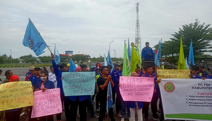 FSP KEP SPSI Demo PT Inalum Terkait Dugaan Pemberangusan Serikat