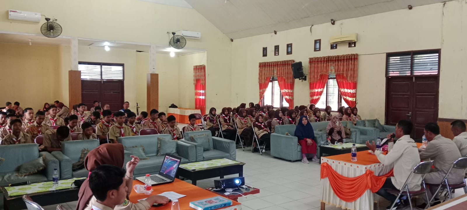 Pramuka Aceh Tamiang Diperkenalkan Tentang Pelestarian Tuntong Laut