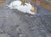 Kondisi Jalan Gotong Royong P. Brandan Mengkhawatirkan 