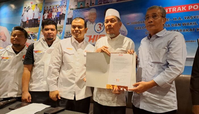 Teken Kontrak Politik, Hidayatullah-Yasyir Ridho Siap Jalankan 8 Program Unggulan