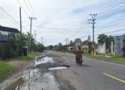 Di Aceh Timur, Jalan Nasional Bertabur Lubang