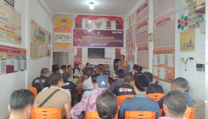 Rakor Kesiapan Pendistribusian Logistik Pemilihan Di Padang Lawas