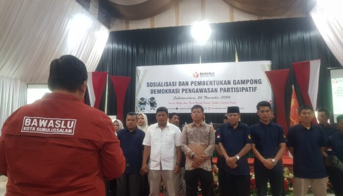Panwaslih Subulussalam Gelar Sosialisasi Formatif Gampong
