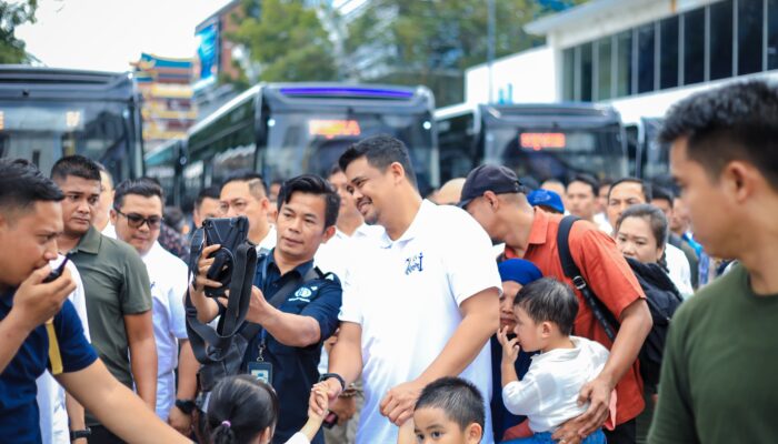 Bobby Nasution Luncurkan 60 Unit Bus Listrik BRT, Kota Medan Semakin Maju Dengan Transportasi Massalnya