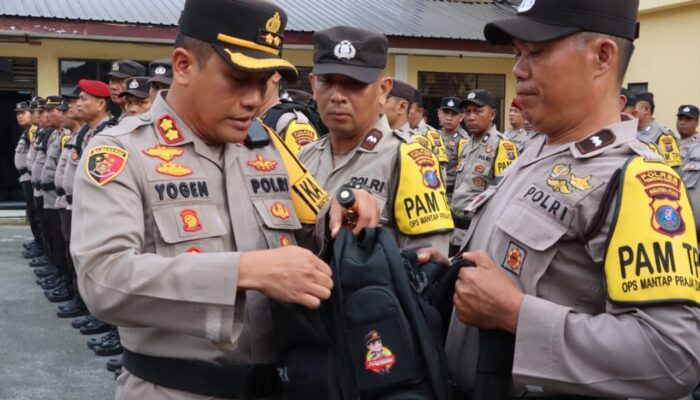 Polres P. Siantar Kerahkan 150 Personel Amankan 411 TPS