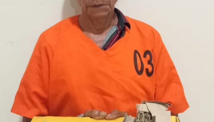 Kakek 67 Tahun Di Sidimpuan, Jual Ganja Dan Sabu