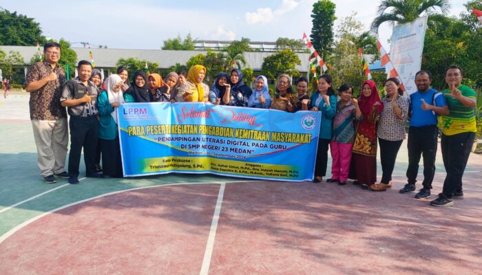 Tim PKM LPPM Unimed Berikan Pendampingan Literasi Digital Kepada Guru Di SMPN 23 Medan