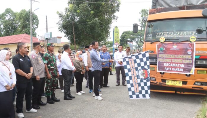 Polres Simalungun Awasi Distribusi Logistik Pilkada 2024