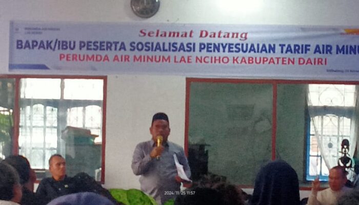 Perumda Lae Nciho Sosialisasikan Penyesuaian Tarif Air Minum