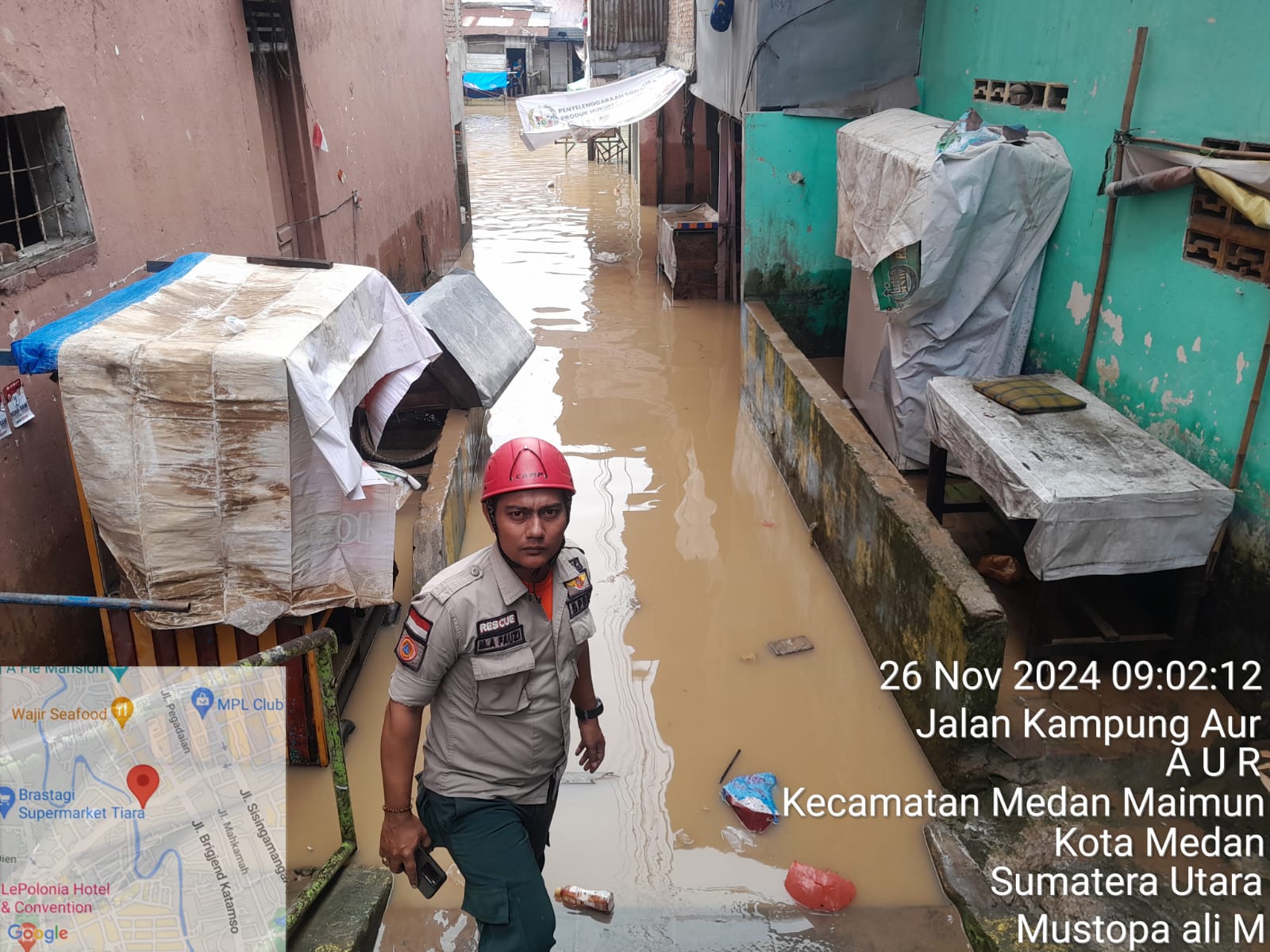 Sungai Babura Dan Deli Meluap, Rumah 959 KK Di Medan Direndam Banjir