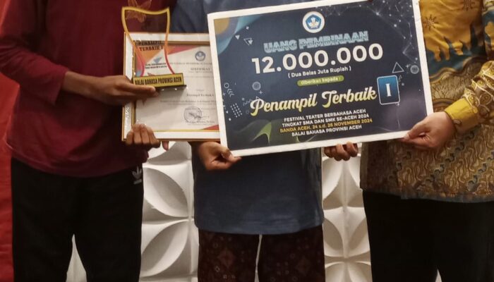 SMAN I Darul Imarah Aceh Besar Juara I Ajang FTBA Se-Aceh