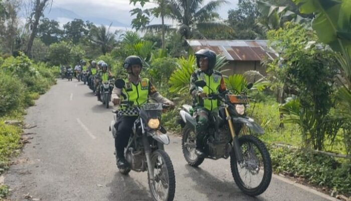 Polsek Lawe Alas Patroli Gabungan Amankan Masyarakat Datang Ke TPS