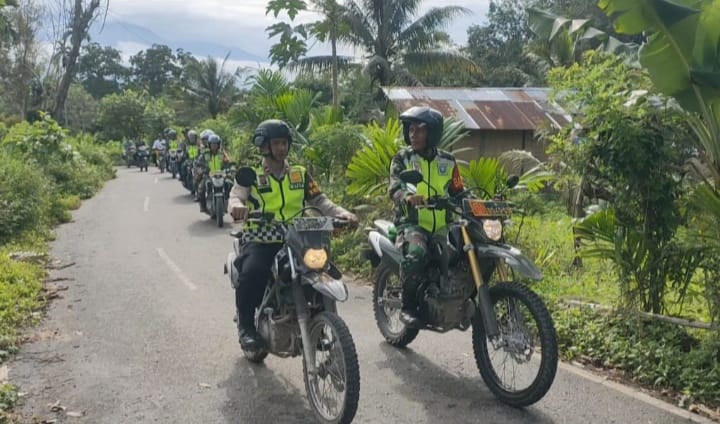 Polsek Lawe Alas Patroli Gabungan Amankan Masyarakat Datang Ke TPS