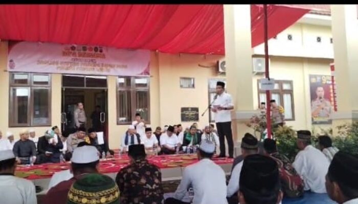 Polres Palas Doa Bersama Dengan Anak Yatim Wujudkan Pilkada Damai