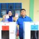 Bupati Labura Berikan Hak Pilih di TPS 02 Aek Kanopan