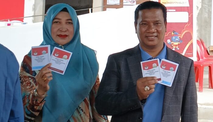 Anggota Komisi V DPR RI, HRD Nyoblos Di Cot Gapu