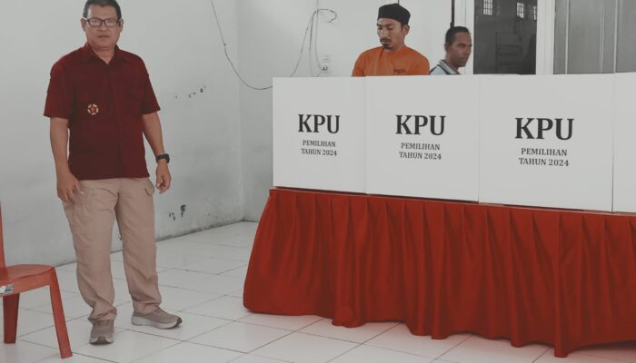 521 Napi LP Lhokseumawe Nyoblos Dengan Tertib Dan Aman