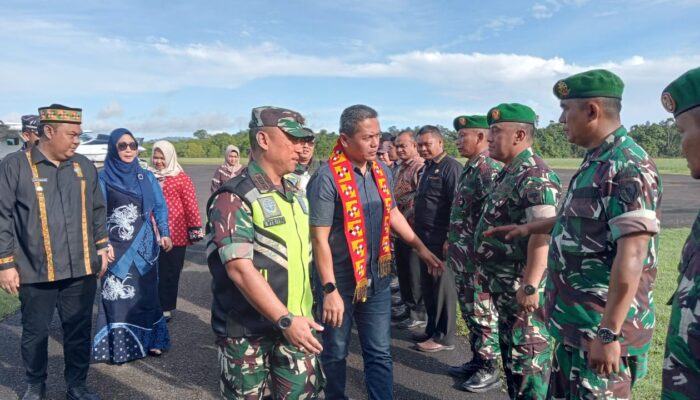 Kunker Danrem TU Disambut Hangat Forkopimda Simeulue
