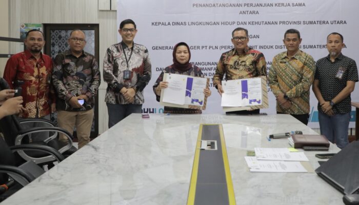 PLN Dan Dinas LHK Tandatangani PKS Pembangunan Jaringan Listrik Desa