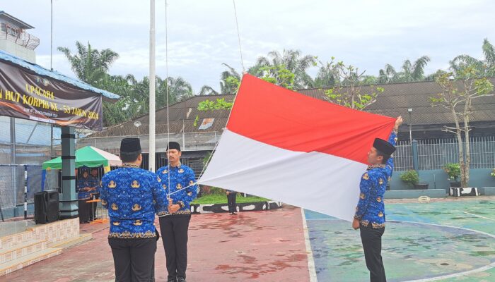 Upacara HUT Ke-35 Korpri Khidmat Di Lapas Labuhanruku
