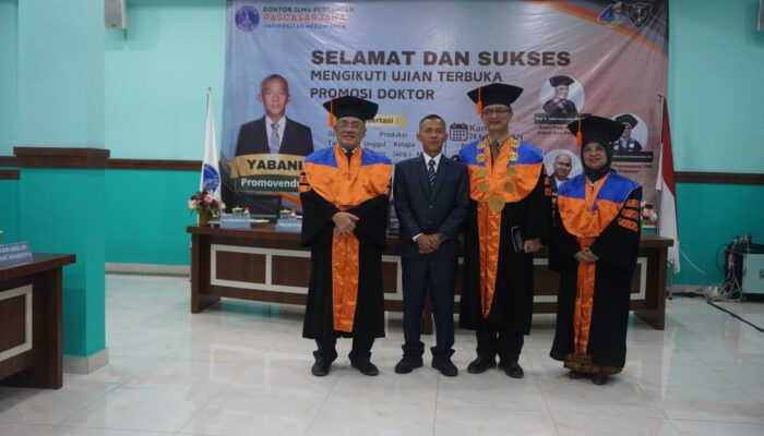 Yabani Raih Doktor Ilmu Pertanian UMA