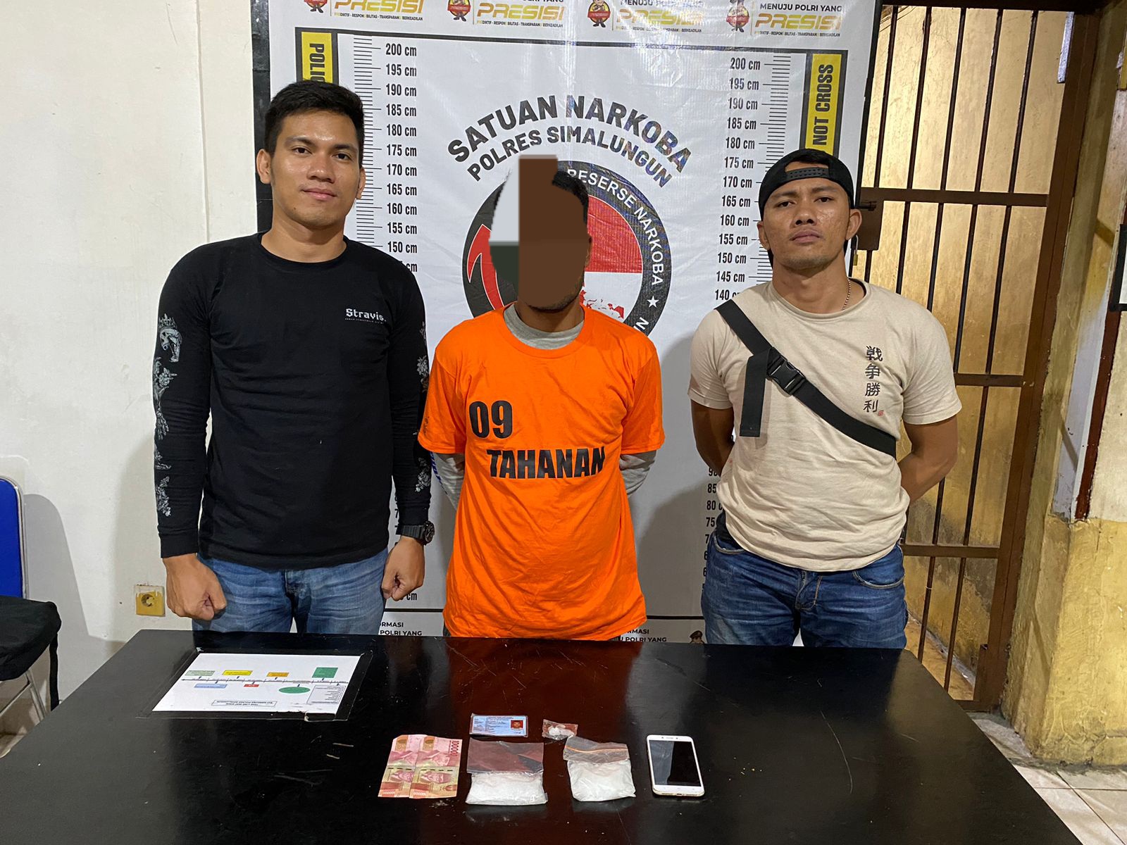 Sat Narkoba Polres Simalungun Tangkap Bandar Sabu Asal Batubara, Barbuk 1 Ons Lebih
