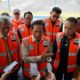 MENTERI Lingkungan Hidup sekaligus Kepala Badan Pengendalian Lingkungan Hidup (BPLH) RI Hanif Faisol Nurofiq (tengah) didampingi Direktur Utama PTPN IV PalmCo Jatmiko K Santosa dan jajaran, memberikan keterangan usai mengunjungi Pembangkit Listrik Tenaga Biogas (PLTBg) Pagar Merbau PTPN IV Regional II di Kabupaten Deli Serdang, Sabtu (30/11/2024). Waspada/ist