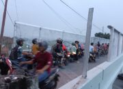 Pagar Pengaman Jembatan Layang Medan Deli Disikat Maling