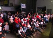 Pecah, Saat Nobar Ratusan Relawan dan Pendukung 2 Terus Teriakkan Ridha-Rani Menang