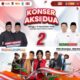 KONSER Aksi Dua 2 yang digelar pasangan calon Wali Kota dan Wakil Wali Kota Medan, Ridha-Rani di Lapangan Sejati Pratama Titikuning, Minggu (10/11/2024). Waspada/ist
