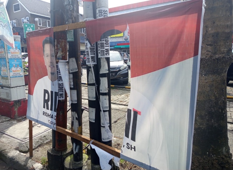 APK Ridha-Rani di 21 Kecamatan Dirusak Oknum Tak Bertanggung Jawab