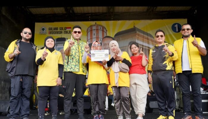 Rangkaian HUT Ke 60, DPD Partai Golkar Medan Gelar Senam Sehat Bersama Ribuan Masyarakat